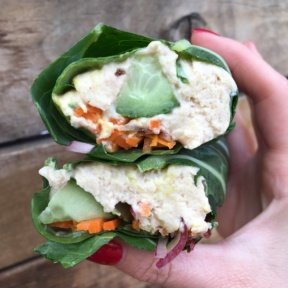 Gluten-free hummus wrap from Kreation Organic Kafe